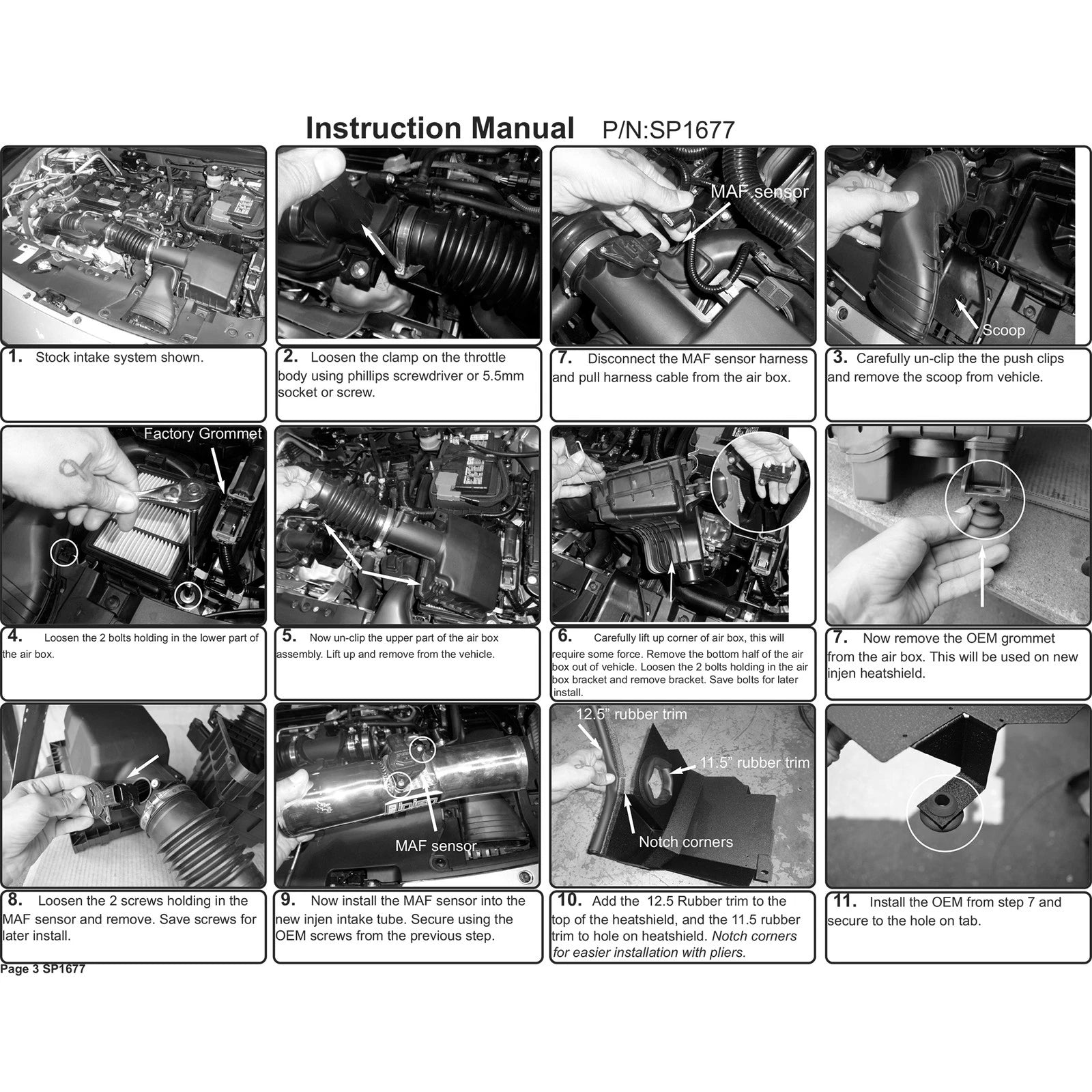 Injen 18-20 Honda Accord L4-1.5L Turbo Short Ram Intake System | Honda Accord (13-20) / Civic VIII (06-11) / Acura TLX / Civic X (16-22) (SP1677P)