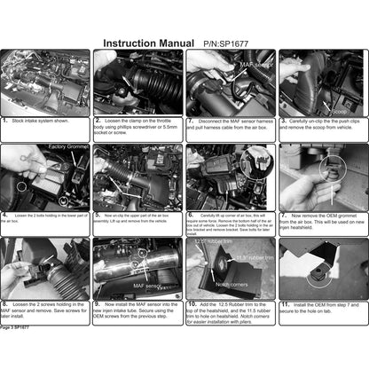 Injen 18-20 Honda Accord L4-1.5L Turbo Short Ram Intake System | Honda Accord (13-20) / Civic VIII (06-11) / Acura TLX / Civic X (16-22) (SP1677P)