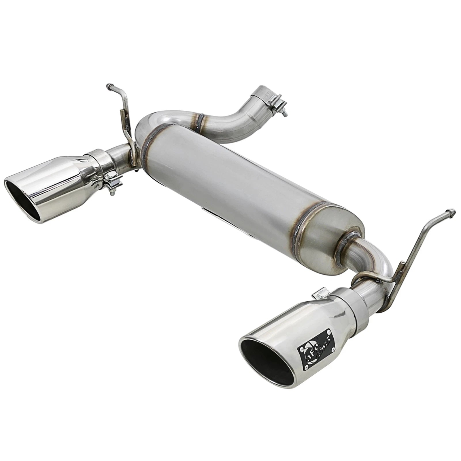 aFe 2.5in 409 SS Axle-Back Exhaust | Jeep Wrangler JK V6 3.6/3.8L (07+) (49-48061-P)