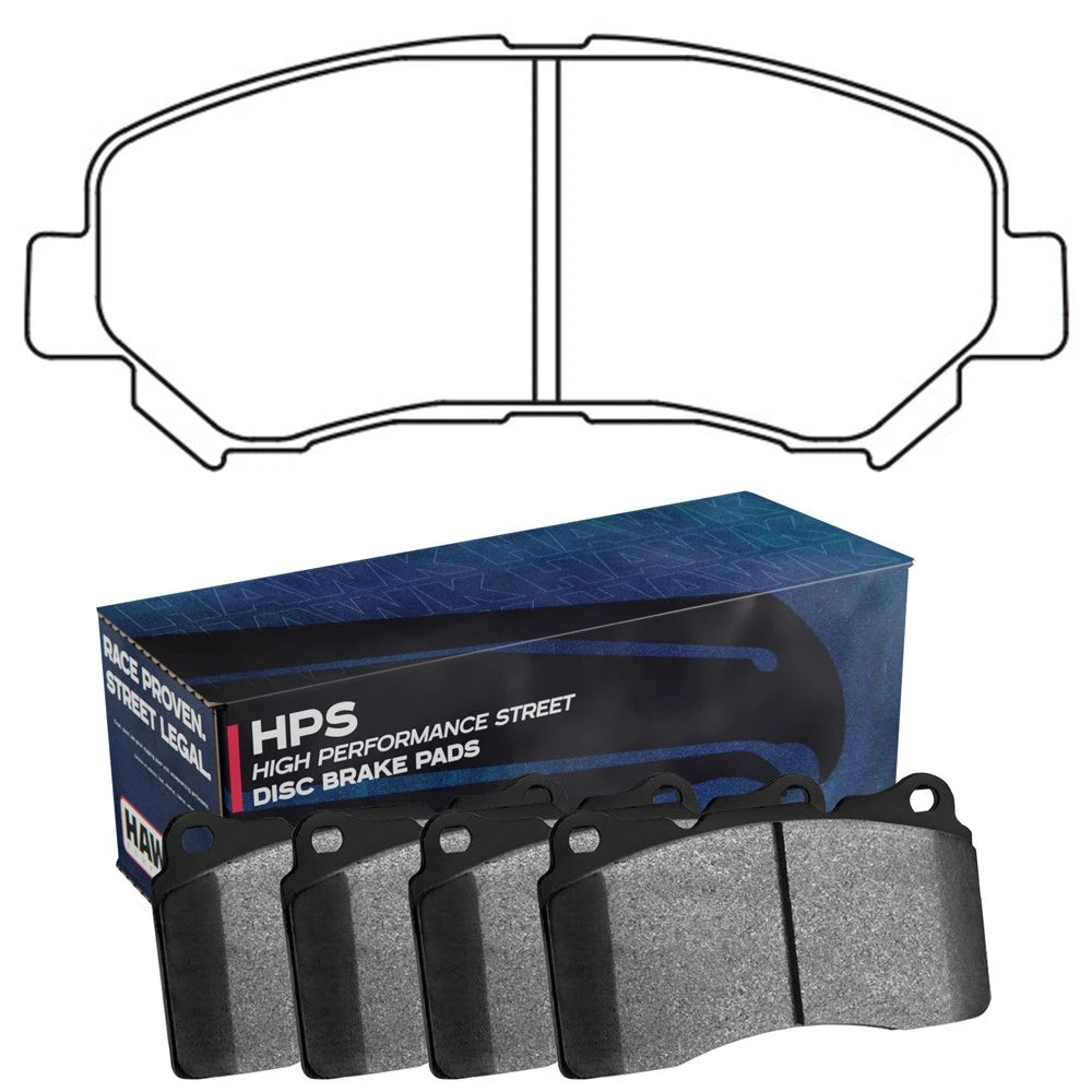 Hawk HB660F.661 HPS Street Front Brake Pads | Nissan Maxima/ Rogue/ Sentra SE-R (07-12) (HB660F.661)