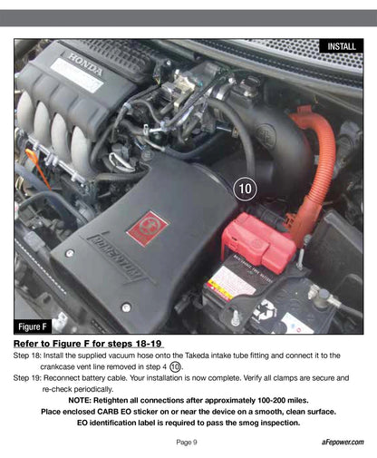 aFe Takeda Momentum Cold Air Intake Stage 2 | Honda CR-Z 11-12 1.5L (TM-1016B-1)