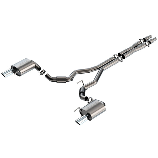Borla S-Type Cat-Back Exhaust | Ford Mustang GT (24) | W/o Active Exhaust (140960)
