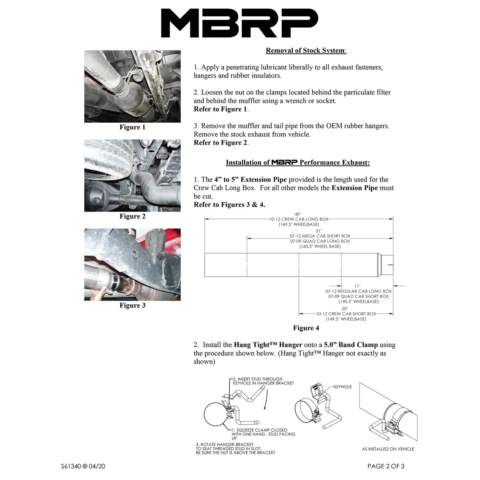 MBRP 5in Filter Back Single Side T409 Exhaust | Ram 2500/3500 Cummins 6.7L (10-12) (S61340409)