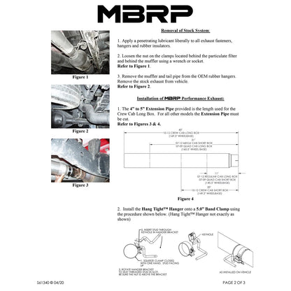 MBRP 5in Filter Back Single Side T409 Exhaust | Ram 2500/3500 Cummins 6.7L (10-12) (S61340409)