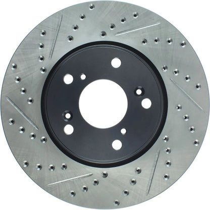 StopTech 127.40086R Front Right Drilled Disc Brake Rotor for 13-20 Honda Accord