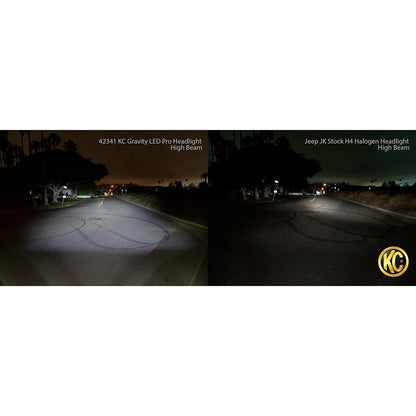 KC HiLiTES 7in Gravity LED Headlights | Jeep JK 07-18 (42341)