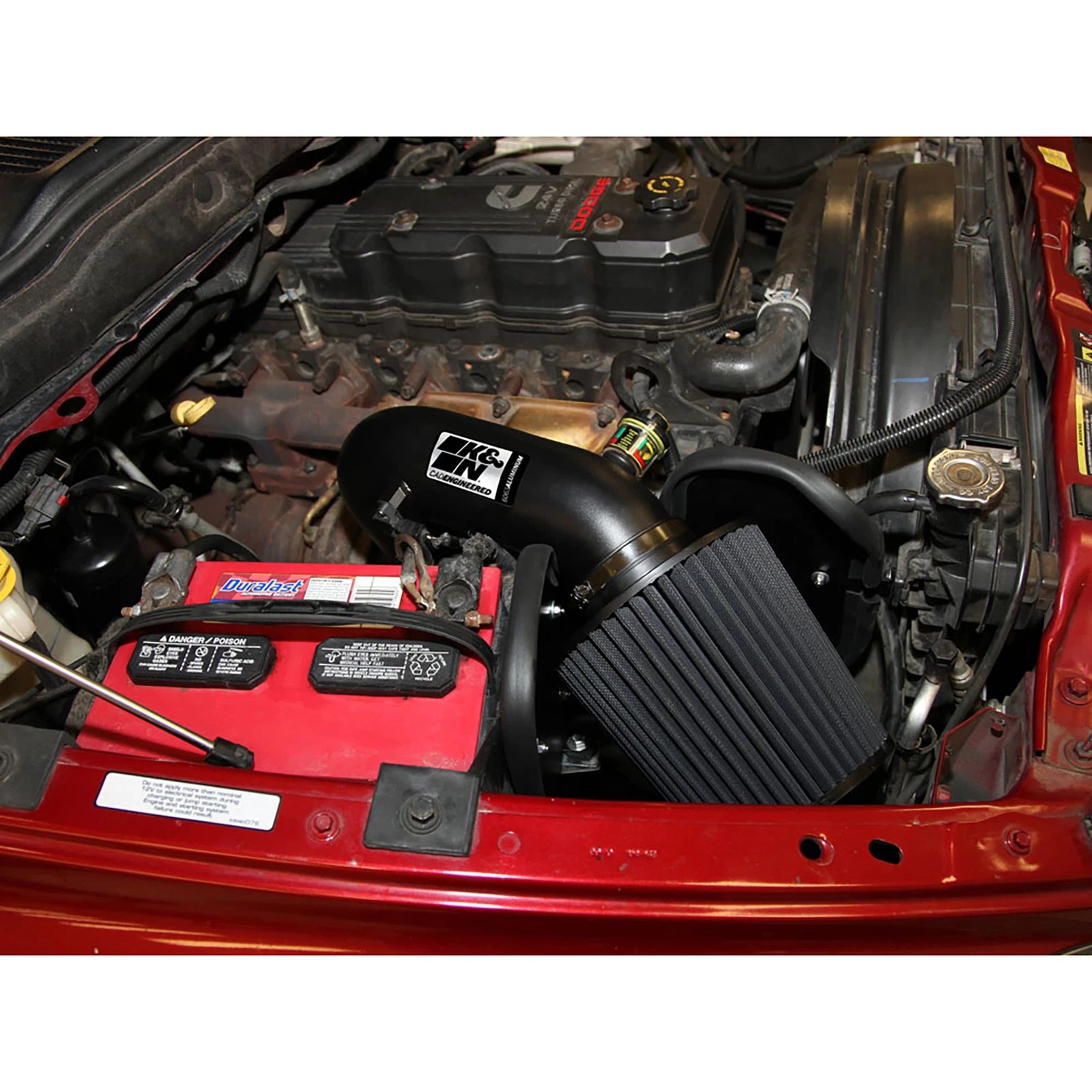 K&N Engineering Black Performance Intake Kit: Dodge Ram Pickup 2500 / 3500 2003 - 2007 5.9L DSL