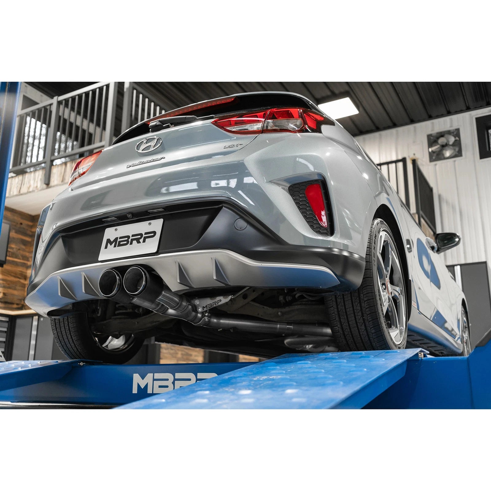 MBRP 3" Armor Pro D&S Cat-Back w/ CF Tips | Hyundai Veloster Turbo (S47053CF)