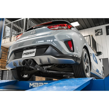 MBRP 3" Armor Pro D&S Cat-Back w/ CF Tips | Hyundai Veloster Turbo (S47053CF)