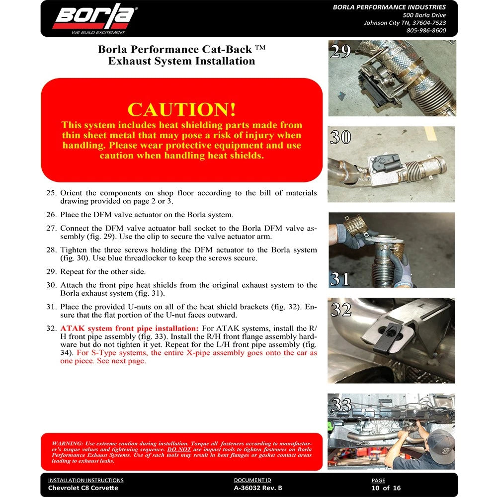 Borla Exhaust Cat-Back Exhaust System | 2020-2021 Chevrolet Corvette (140838/9)