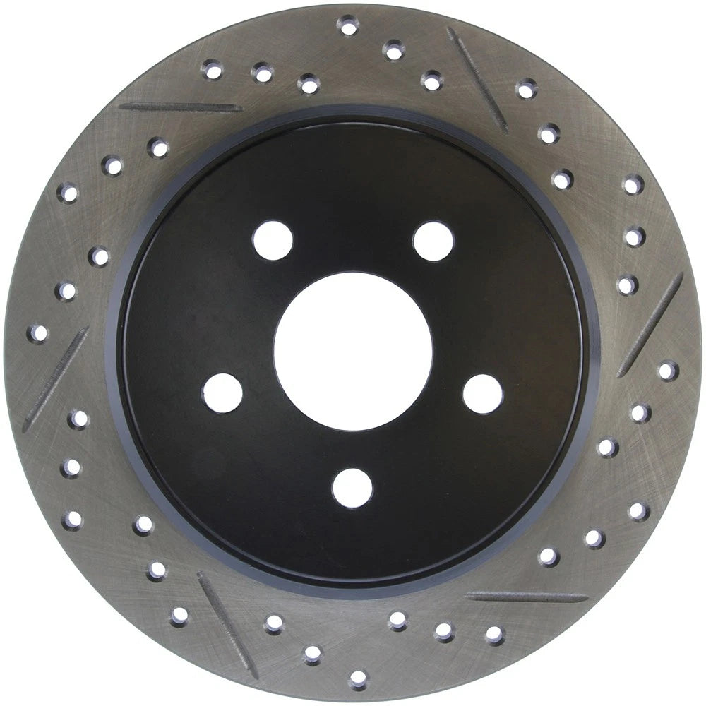 StopTech 127.63054L Rear Left Drilled Disc Brake Rotor for 2003-2005 Dodge Neon