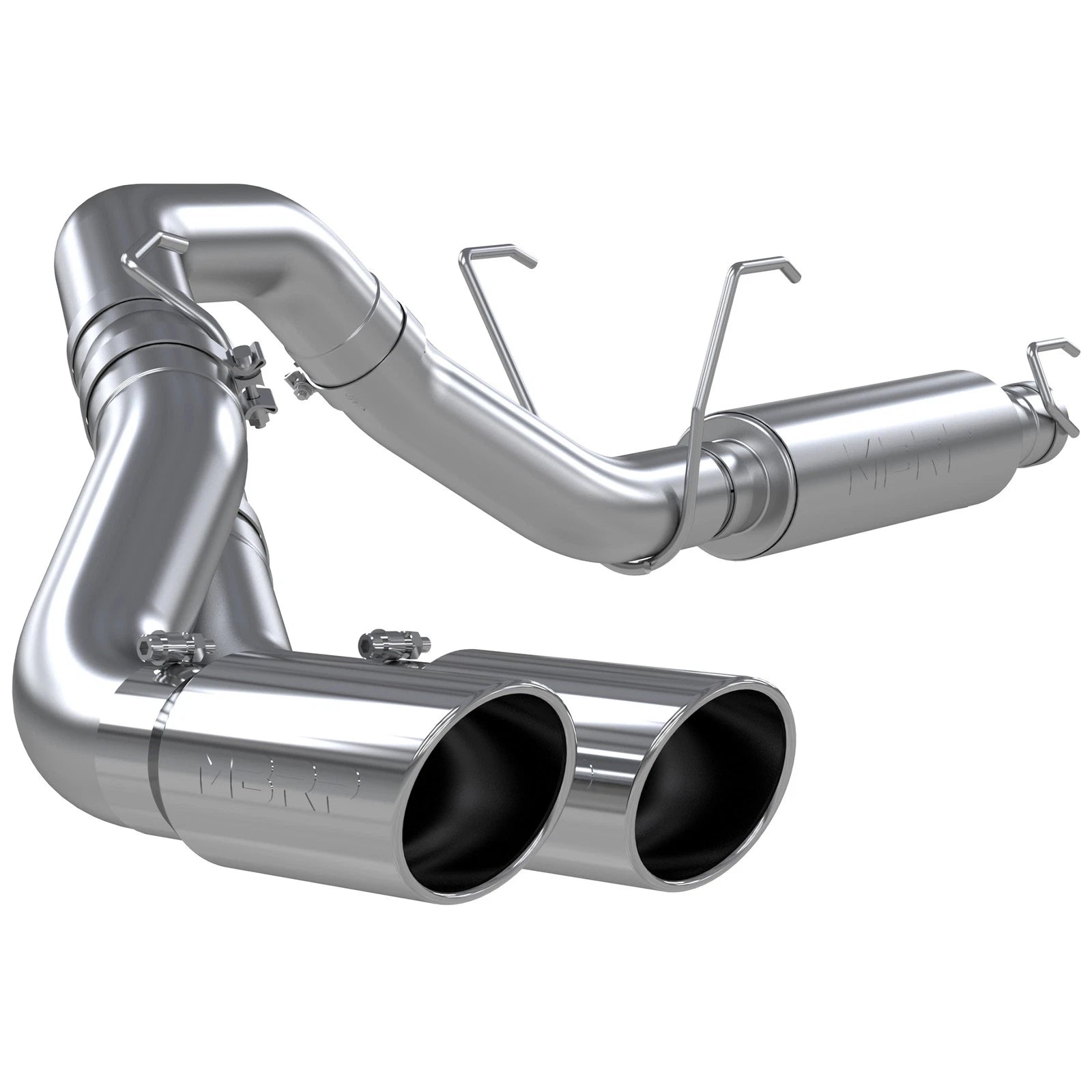 MBRP 4in 409 SS Single Side Dual Outlet Cat Back Exhaust | Ram 2500/3500 6.4L (14-16) (S5150409)