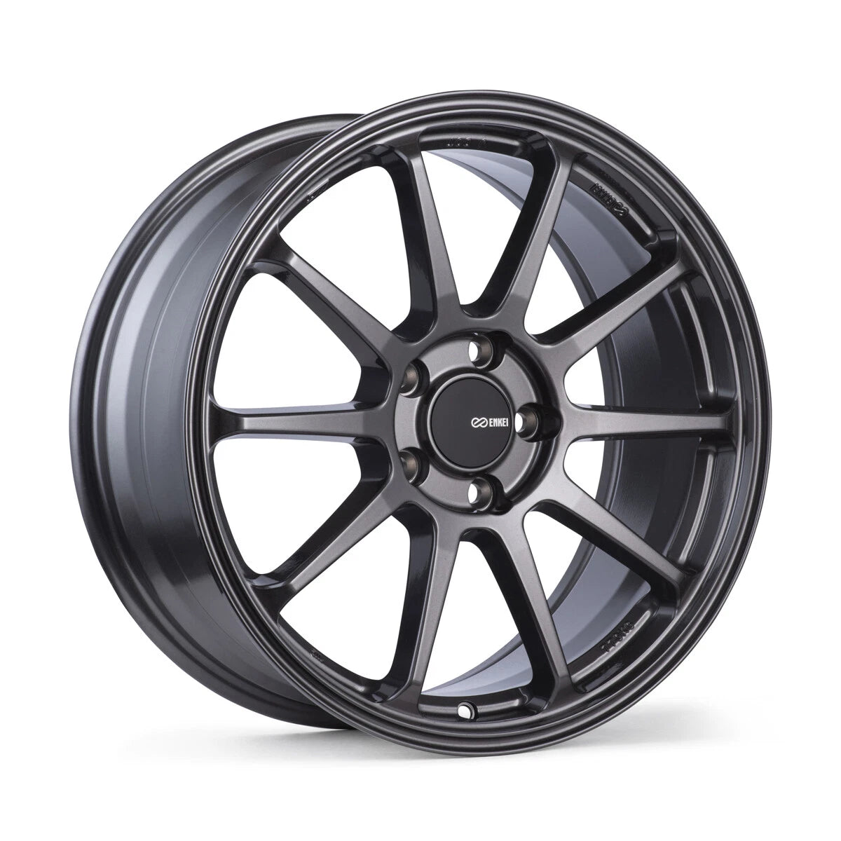 (set of 4) Enkei PX-10 Gunmetal | 18x8" +35mm | 5x114.3mm Wheels