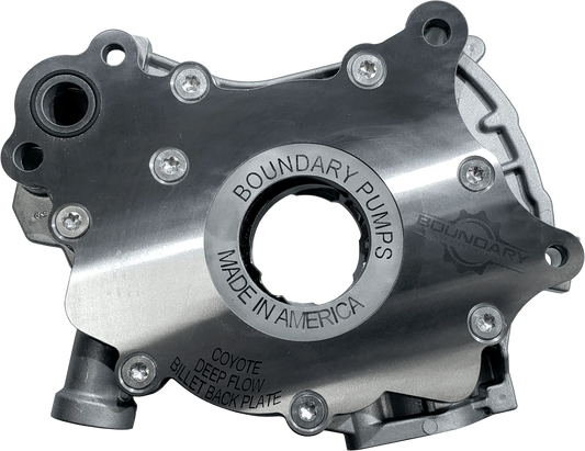 Boundary 2024+ Ford Coyote V8 Billet Dual Rotor Gear Treated Oil Pump Assembly w/ Billet Back Plate