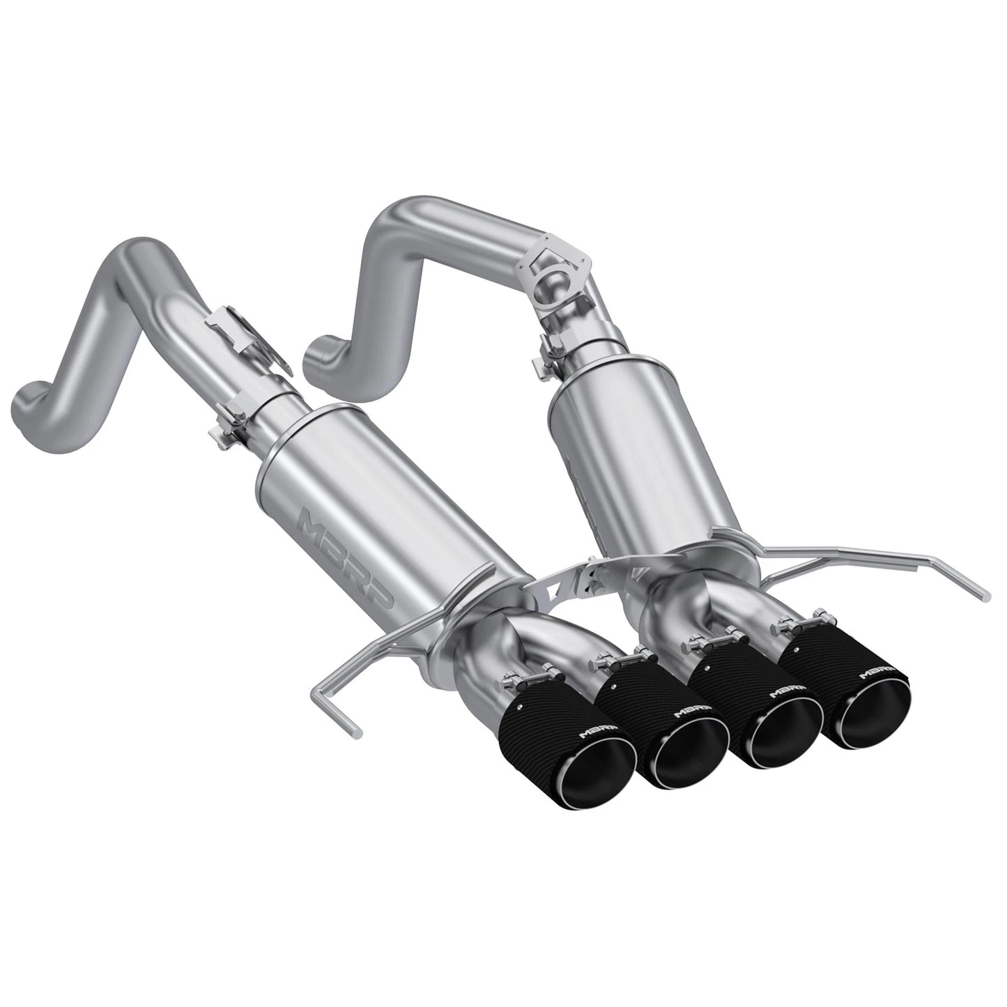 MBRP Stainless Steel 3" Axle-Back w/ Quad Tips | 2014 - 2019 Chevrolet Corvette (S7030)