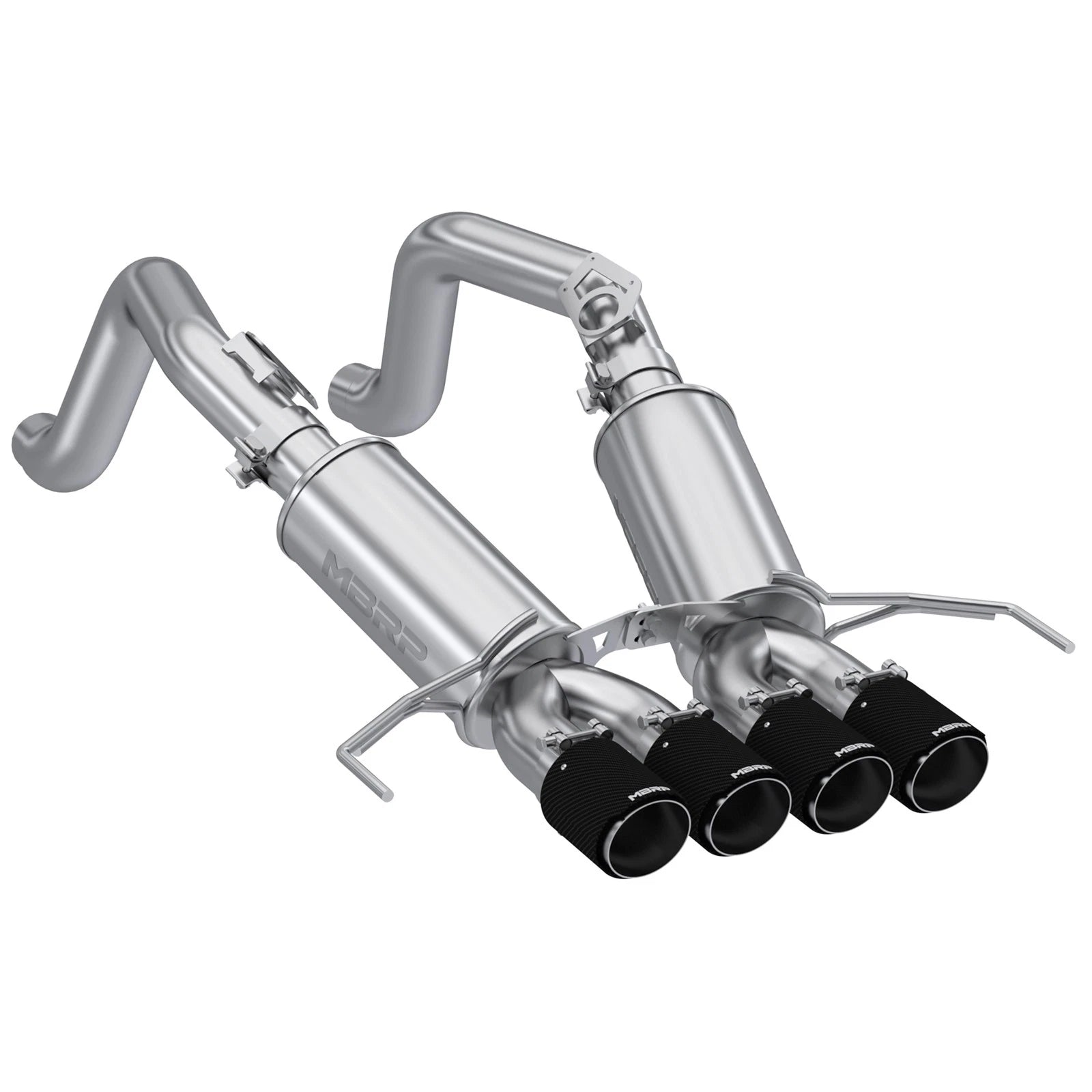 MBRP Stainless Steel 3" Axle-Back w/ Quad Tips | 2014 - 2019 Chevrolet Corvette (S7030)