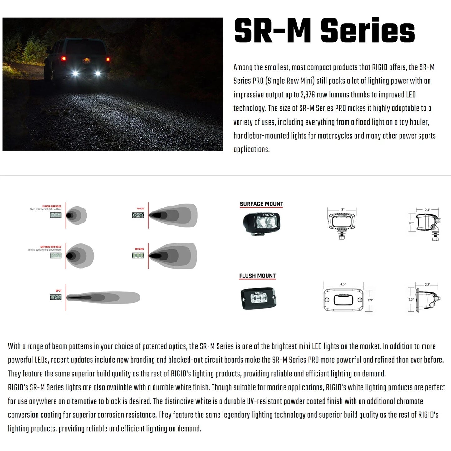 Rigid Industries Rigid SR-M Series Pro LED Light (902213)