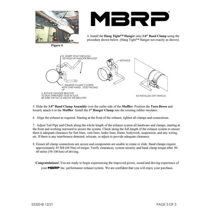 MBRP 2.5in Aluminized Cat-Back w/ 3in Turn Down Side Exit | Toyota Tundra 09-21 (S5320AL)
