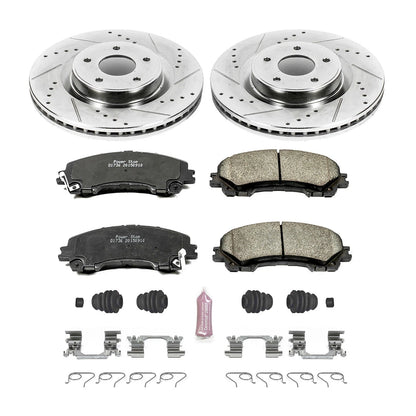 PowerStop Z23 Evo Sport Brake Kit | Infiniti Q50/Q60 (14-24, 18-22) (K8021)