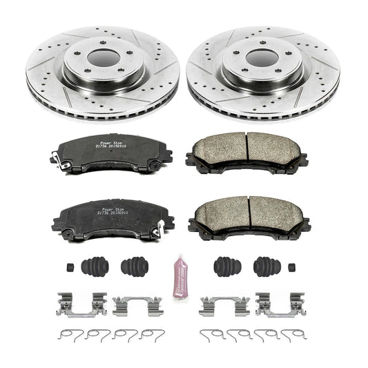 PowerStop Z23 Evo Sport Brake Kit | Infiniti Q50/Q60 (14-24, 18-22) (K8021)