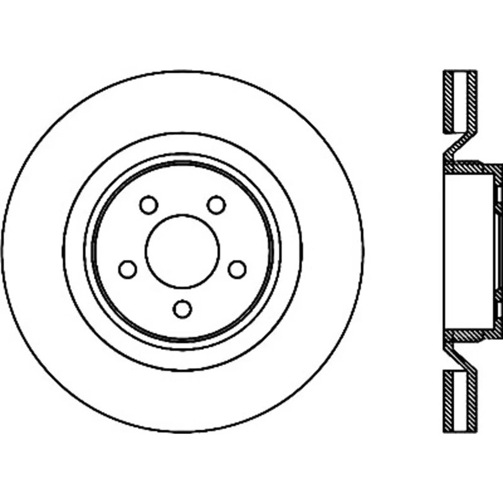 StopTech 127.63063L Front Left Drilled Slotted Brake Rotor for 2006-2019 Charger