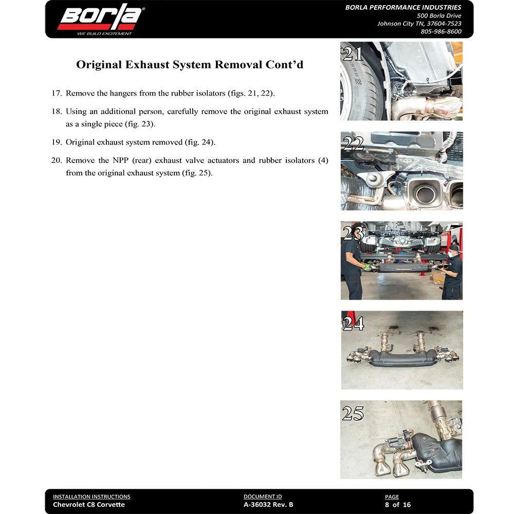Borla Exhaust Cat-Back Exhaust System | 2020-2021 Chevrolet Corvette (140838/9)