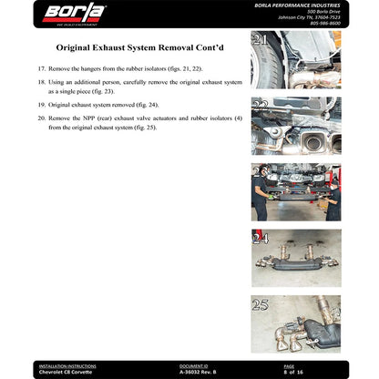 Borla Exhaust Cat-Back Exhaust System | 2020-2021 Chevrolet Corvette (140838/9)