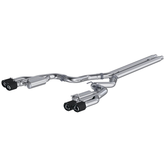MBRP 3" Race D&S Cat-Back w/ CF Tips | Ford Mustang GT (S72073CF)