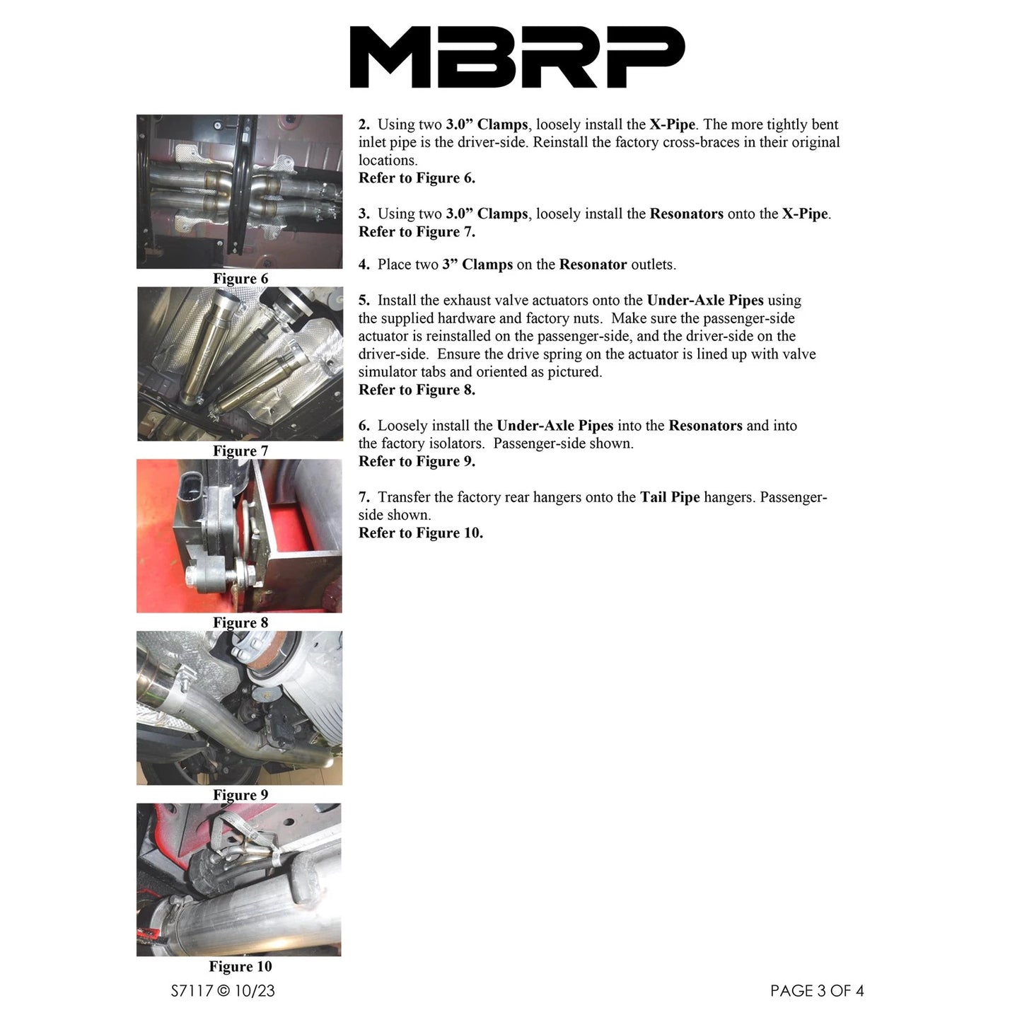 MBRP 3in Dual Rear Exit Aluminized Catback Exhaust | Dodge Charger 5.7L (17-21) (S7117AL)