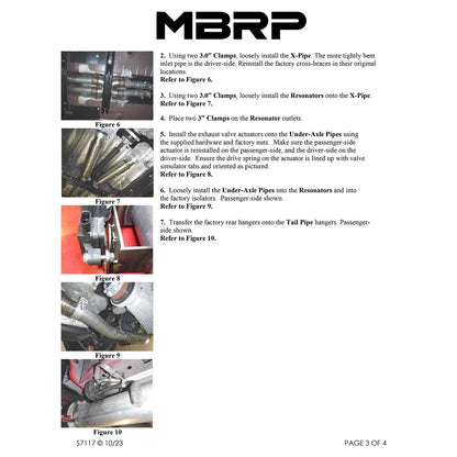 MBRP 3in Dual Rear Exit Aluminized Catback Exhaust | Dodge Charger 5.7L (17-21) (S7117AL)