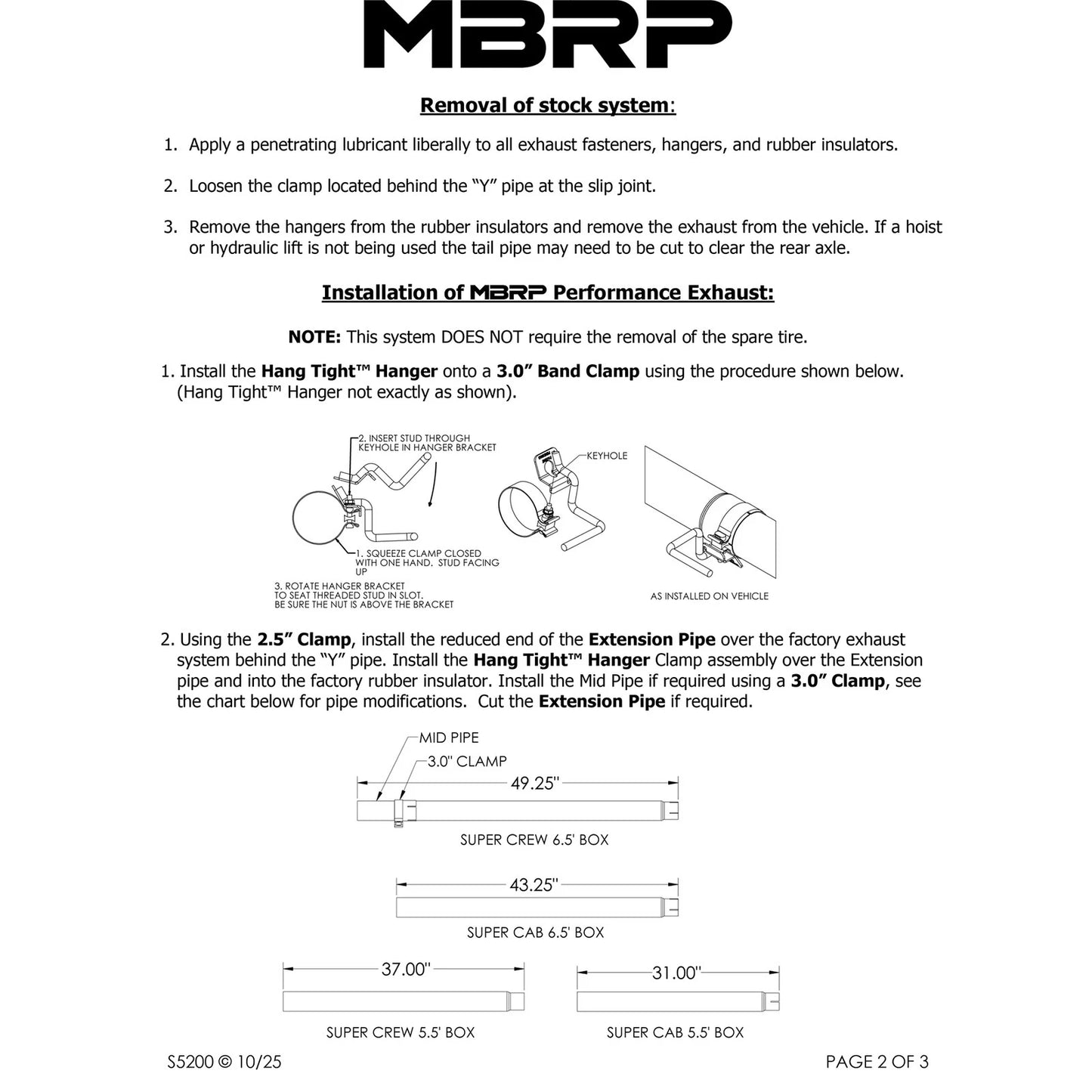 MBRP 3in Cat-Back Single Side AL P Series Exhaust | Ford F150 EC/CC-SB (04-08) (S5200P)