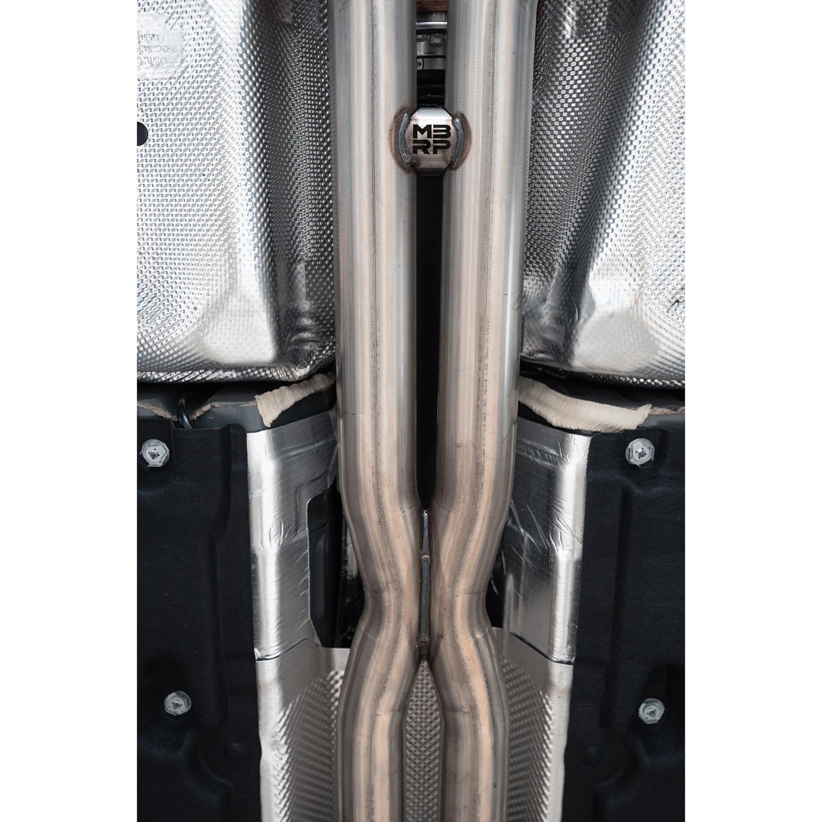 MBRP 2024 Ford Mustang Dark Horse 3in Dual Split Rear Exit Exhaust w/ Quad CF Tips | Ford Mustang (24+) (S72843CF)