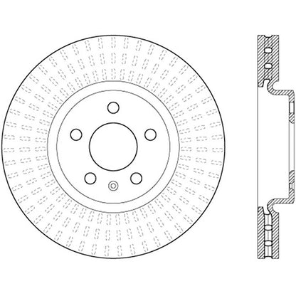 StopTech 126.33136SR Front Right Brake Disc Rotor for 2008-17 Audi A5 / 12-19 A6
