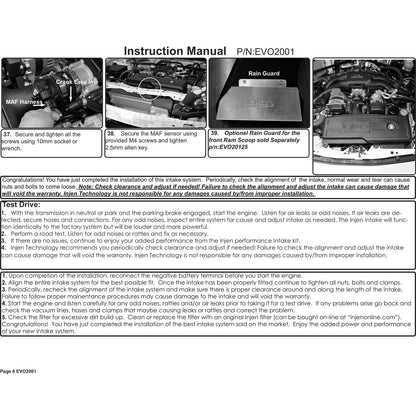 Injen Evolution Intake | Subaru BRZ / Toyota 86 / Scion FR-S (12-16 BRZ, 12-21 BRZ, 16-22 86) (EVO2001)