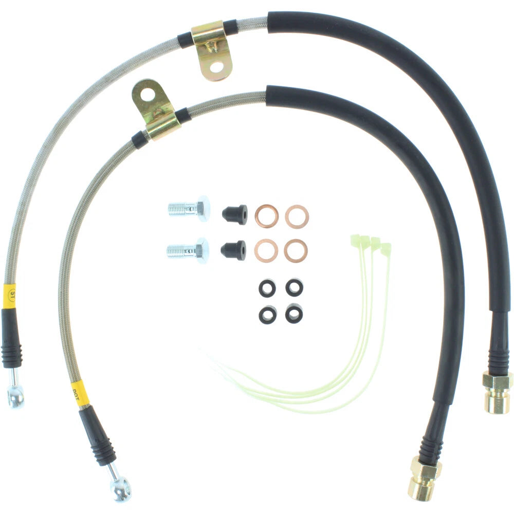 StopTech 950.61014 Front Braided Stainless Brake Line Kit for 2010-11 Ford F-150