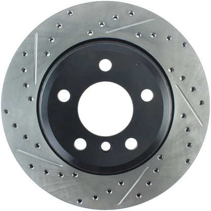 StopTech 127.34141R Rear Right Drilled Brake Rotor for 2017-19 330i / 12-16 335i