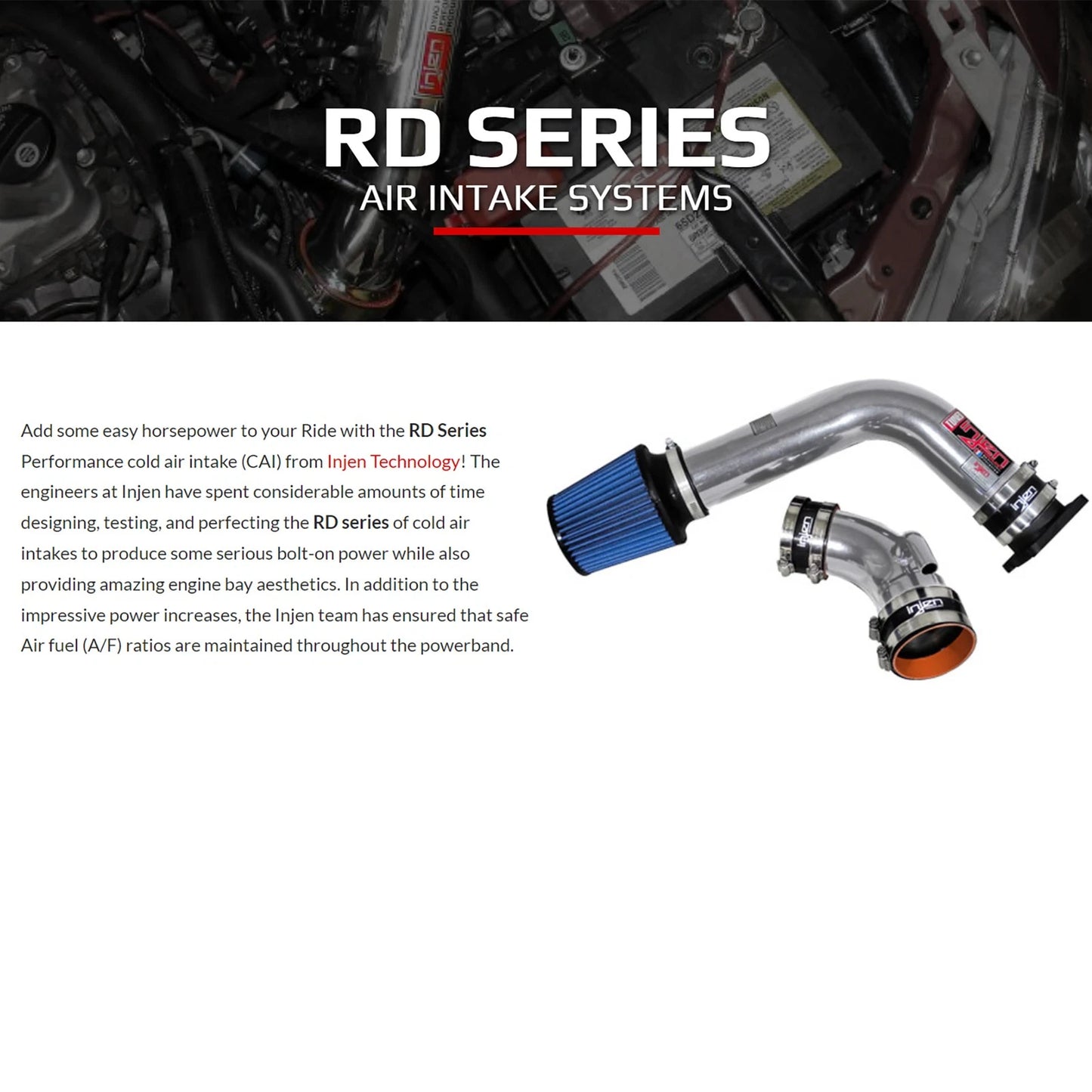 Injen Cold Air Intake System | 2003 - 2008 Mazda 6 (RD6068)
