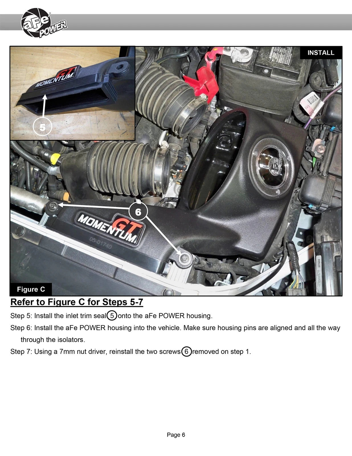 aFe Momentum GT Pro 5R Cold Air Intake | Ford Edge ST V6-2.7L (19-23) (50-70094R)