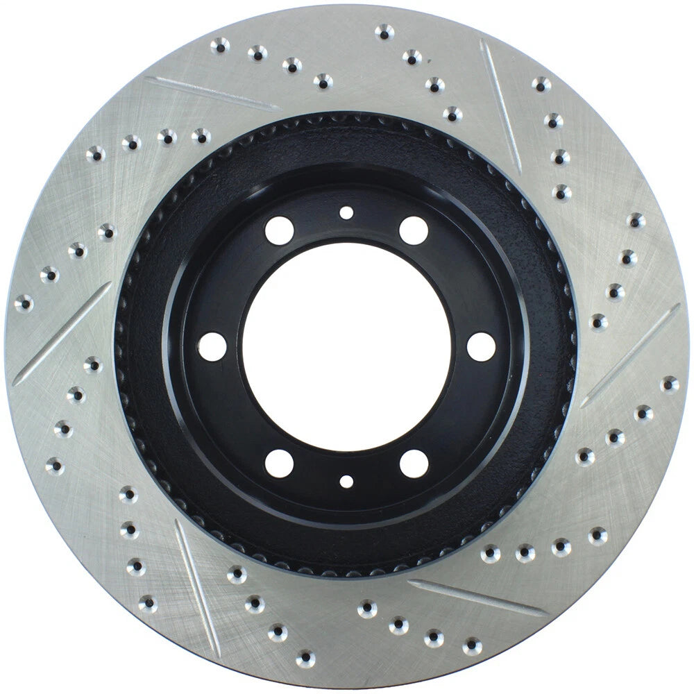 StopTech 127.44129R Front Right Drilled Disc Brake Rotor for 05-19 Toyota Tacoma