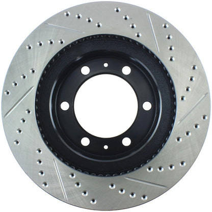 StopTech 127.44129R Front Right Drilled Disc Brake Rotor for 05-19 Toyota Tacoma
