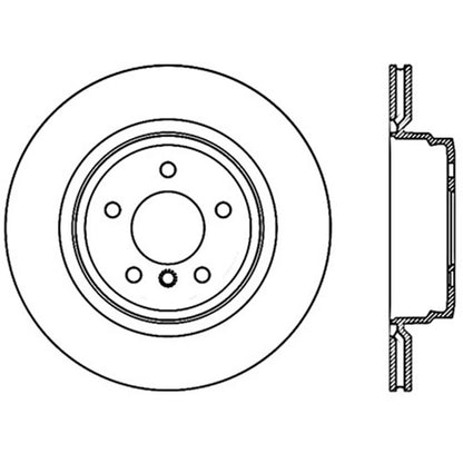 Stoptech Slotted And Drilled Rear Brake Rotor | 2006 BMW 330 and 2007-2009 BMW 335 (127.34080L)