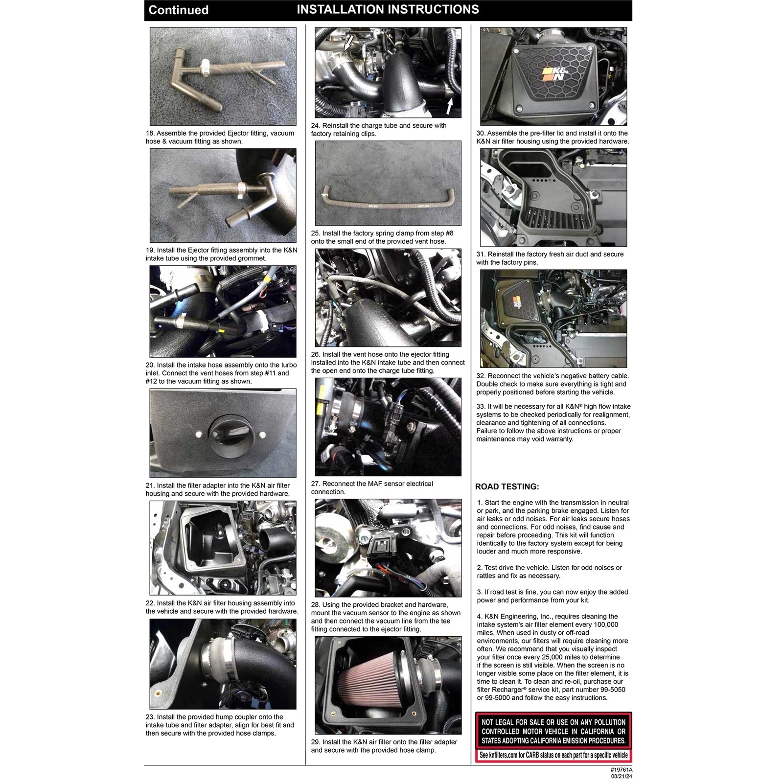 K&N 63 Series Air Intake | Toyota Tacoma (24) (63-9043)