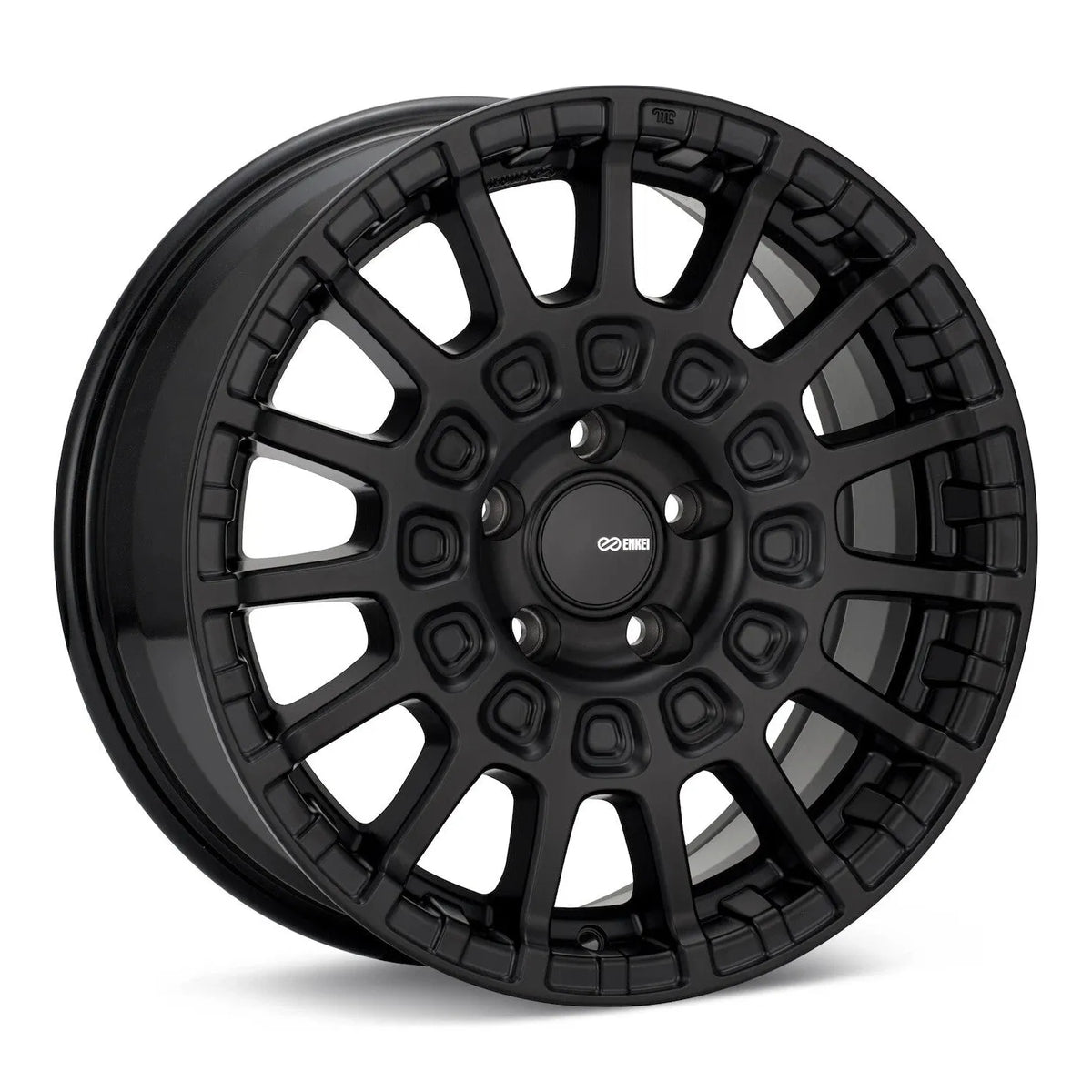 (set of 4) Enkei Overlander Black | 17x7.5" +35mm | 5x114.3mm Wheels