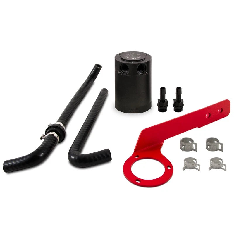 Mishimoto Direct Fit Baffled Oil Catch Can - PCV Side | Multiple Fitments (MMBCC-ACRD20-18PBEBK)