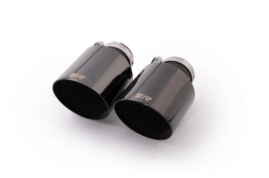 Remus SS Tail Pipe Set 102mm Angled Straight Cut Glossy Black