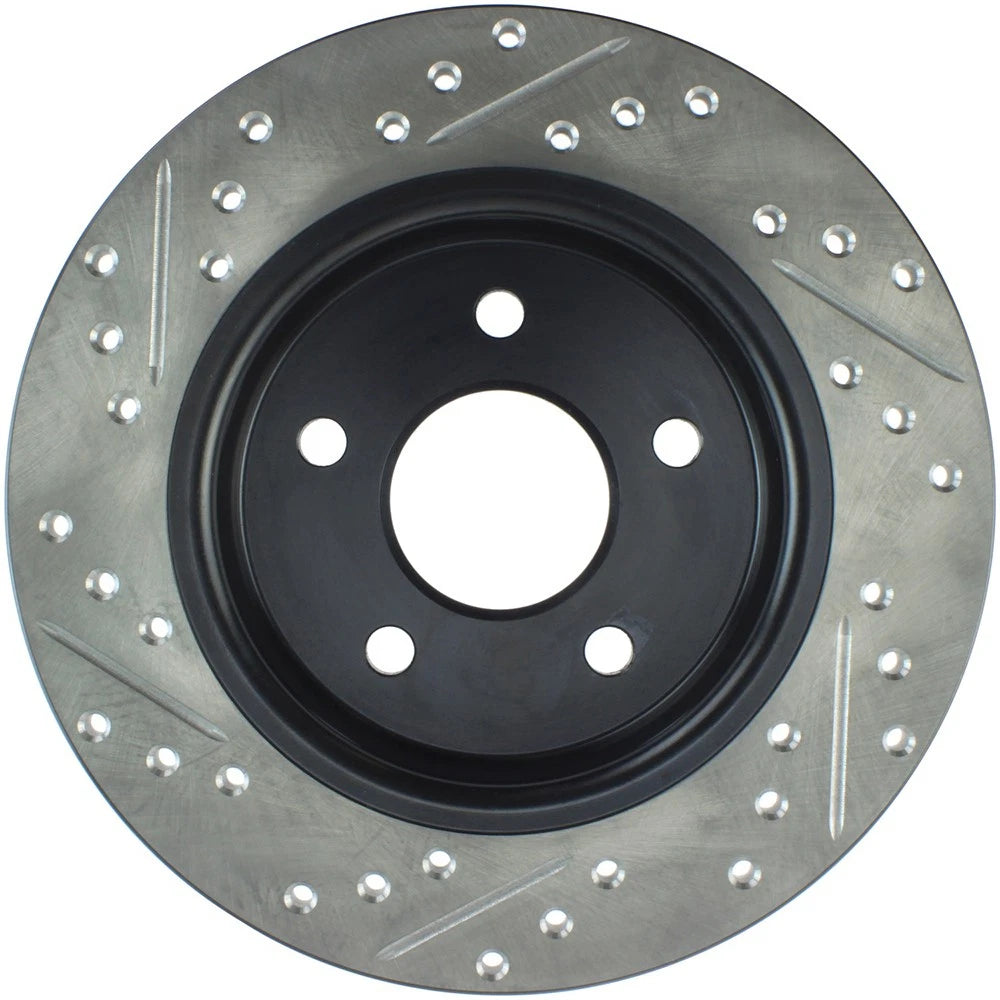 StopTech 127.61099L Rear Left Drilled Disc Brake Rotor for 2012-2018 Ford Focus