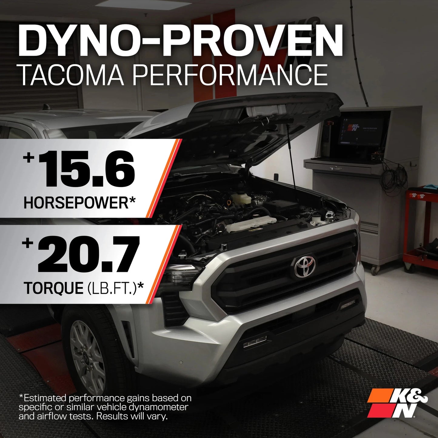 K&N 63 Series Air Intake | Toyota Tacoma (24) (63-9043)