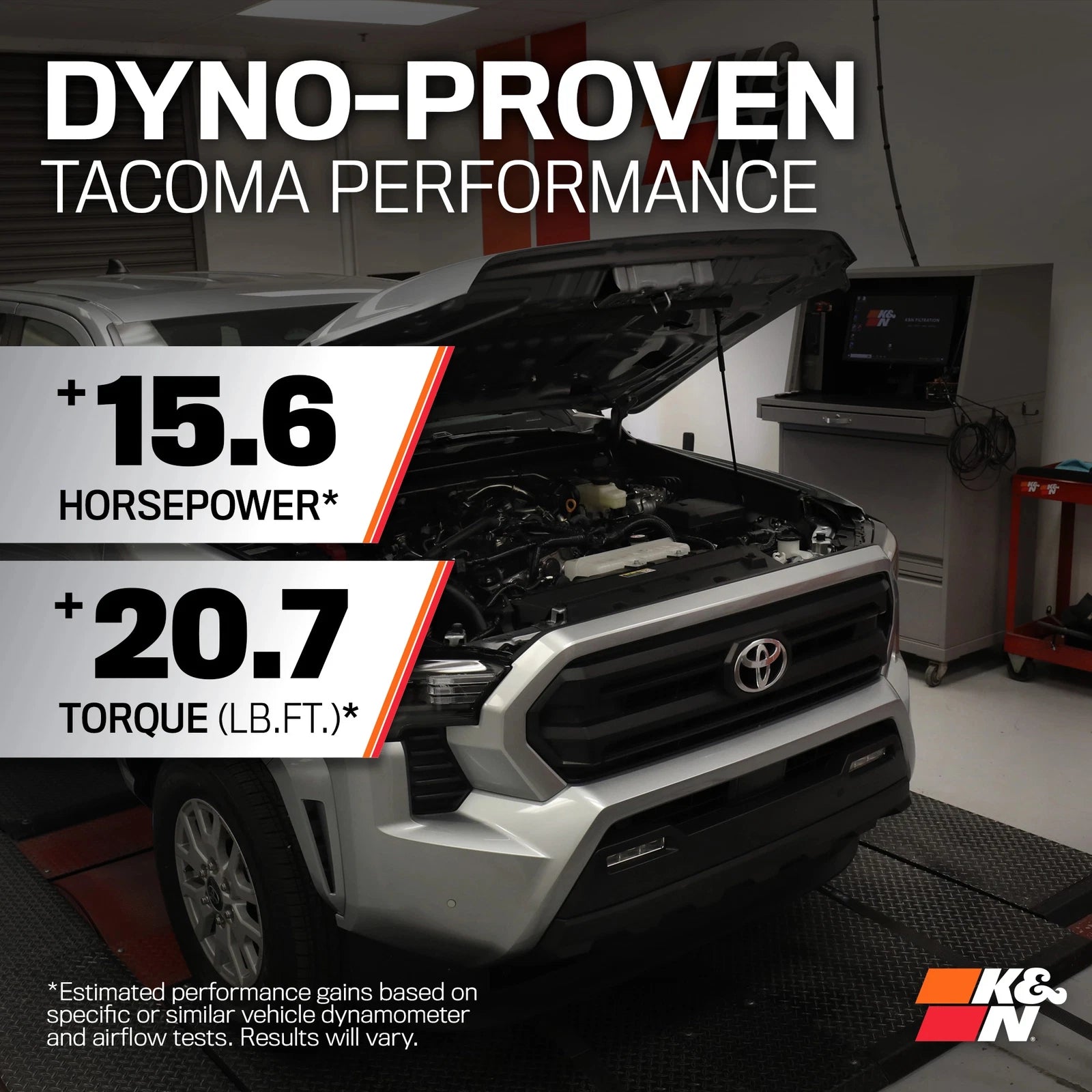 K&N 63 Series Air Intake | Toyota Tacoma (24) (63-9043)