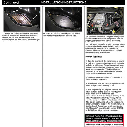 K&N 18-19 AirCharger Performance Intake | Jeep Grand Cherokee Trackhawk (18-19) (63-1579)