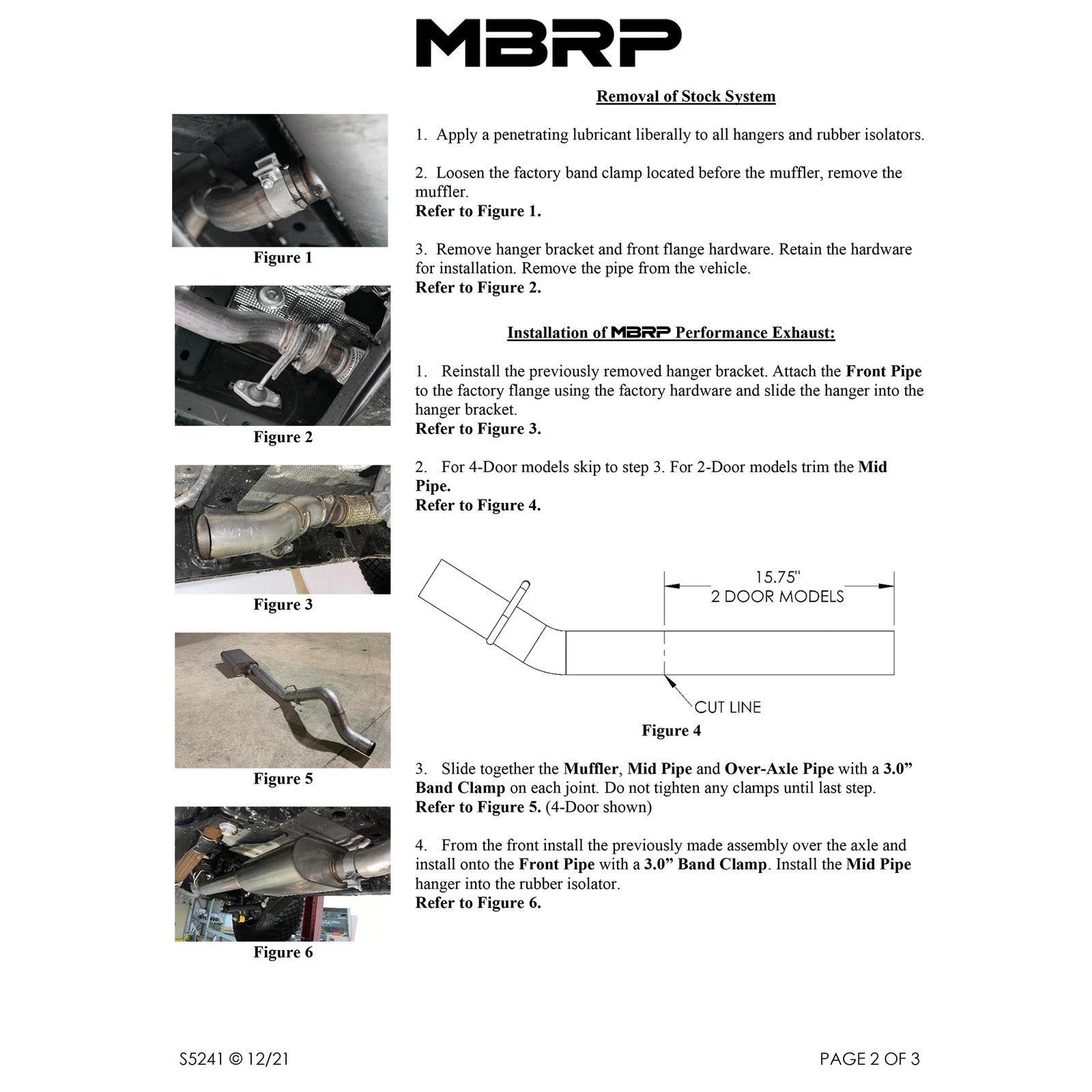 MBRP 3" Armor Pro D&S Dual Rear Exit Catback | Ford Bronco (21-22) (S5241304)